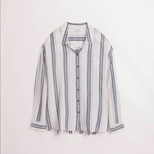 Splendid Button Down Long Sleeve in Stripe